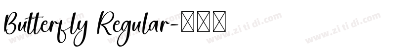 Butterfly Regular字体转换
